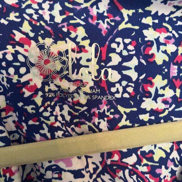 Lola Athletic Dress Geometric Pattern Womans M Athleisure Summer Casual Golf - Picture 5 of 7